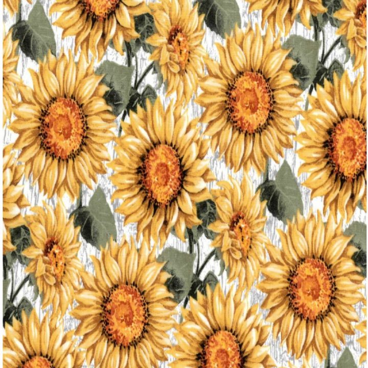 Sunflower Harvest Dog Bandana Fabric