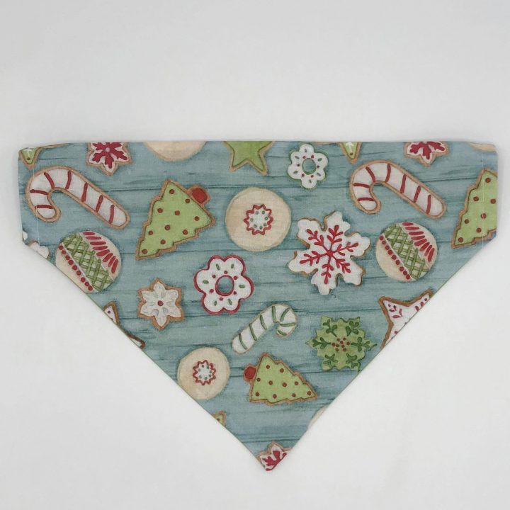 Holiday Frosted Cookies Dog Bandana front