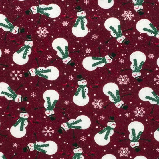 Snowman Dog Bandana fabric
