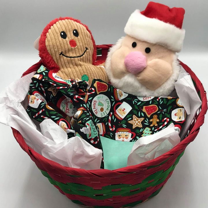 Santa's Cookies Dog Gift Basket