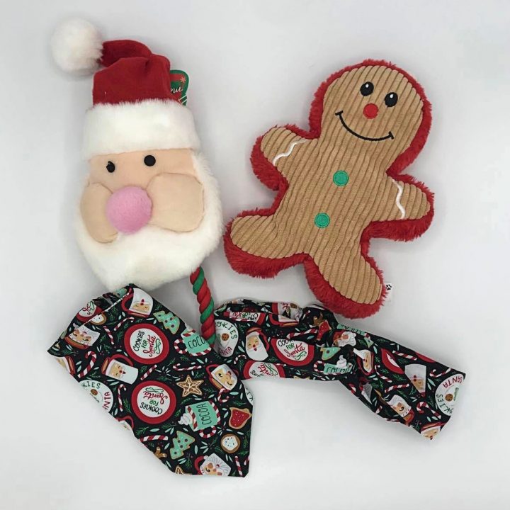 Santa's Cookie Gift Basket Items